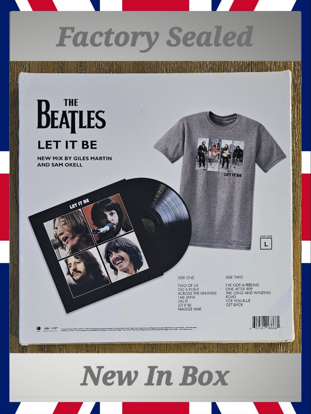 THE BEATLES•Let It Be•Limited Ed. Stereo, T-Shirt Bundle 2021 US (#B0032263-01)